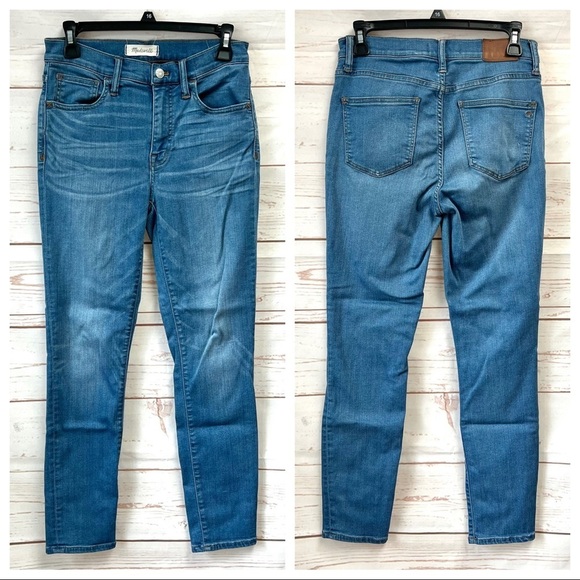 Madewell High Rise Roadtripper Crop Skinny Jeans in Declan Wash - Picture 9 of 13